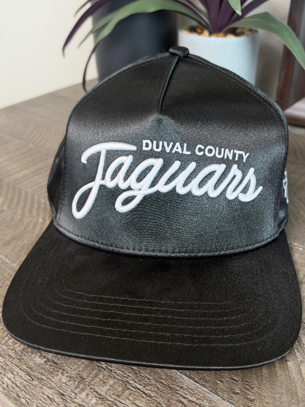 JIA Co. Duval County Jaguars Black Satin Snapback Hat